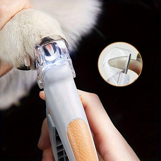 LED Pet Nail Trimmer 1Pc – Non-Slip Handle for Safe and Effortless Cat & Dog Grooming