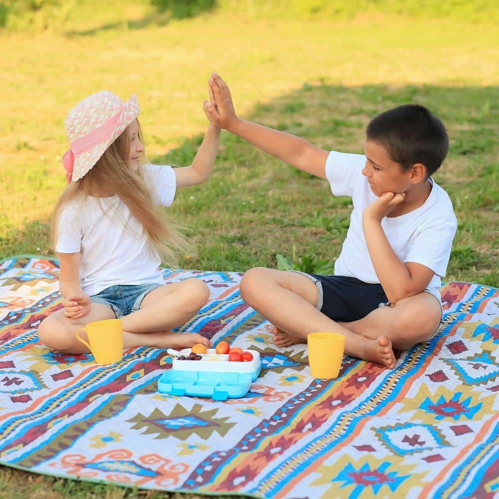 Eco-Friendly Waterproof - Machine Washable Beach/Camping Mat For Family - Smart Shoppers Deal