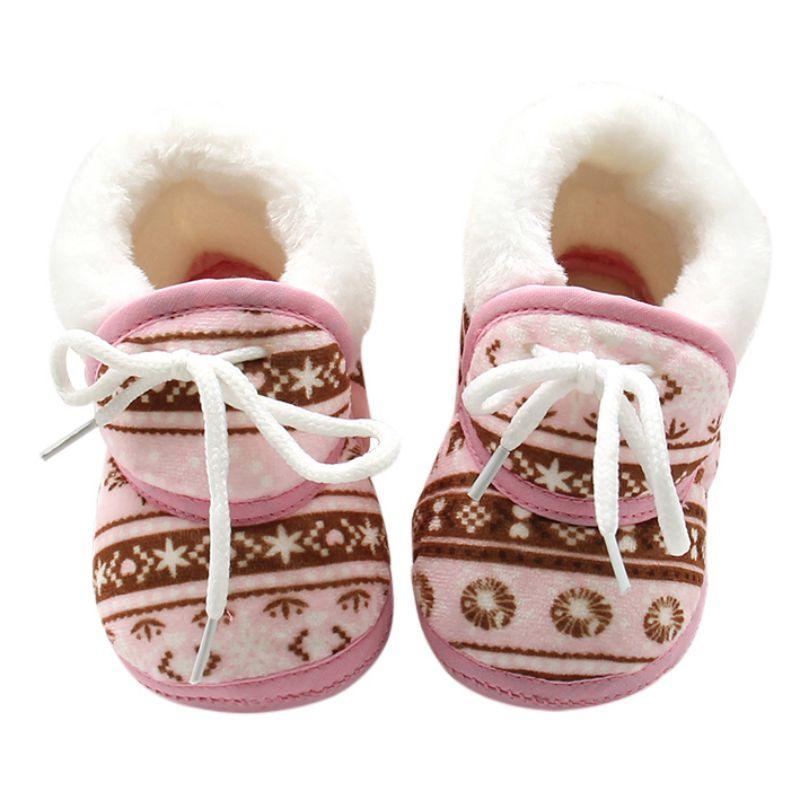 Cute Baby Boots | Retro Printing Cotton Padded | Infant Baby Boys & Girls 6-12M