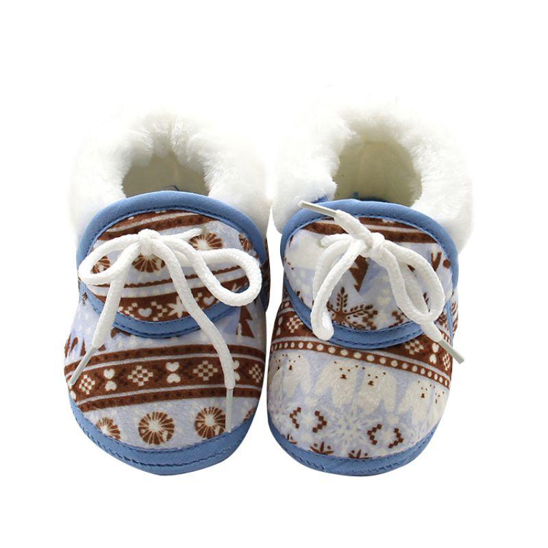 Cute Baby Boots | Retro Printing Cotton Padded | Infant Baby Boys & Girls 6-12M