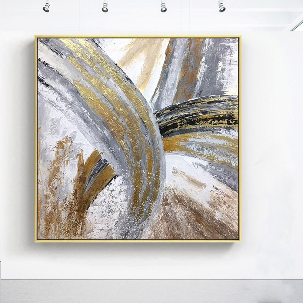 Handmade Abstract Art | Modern Oil Painting for Living Room Decoration | Artwork Decorative Mural - Smart Shoppers Deal