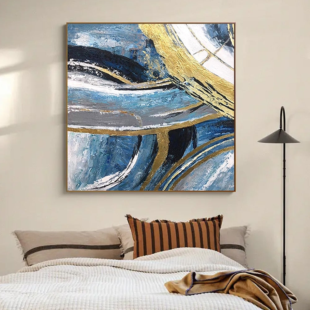 Handmade Abstract Art | Modern Oil Painting for Living Room Decoration | Artwork Decorative Mural - Smart Shoppers Deal