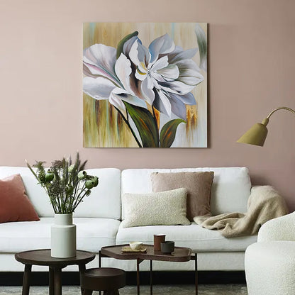 Flower Decorative Canvas Painting | Home Decor | 100% Hand Painted Oil Painting for living room - Smart Shoppers Deal