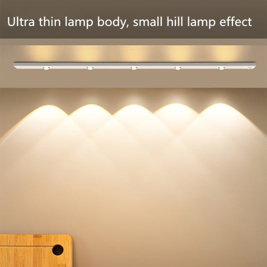 Smart LED Sensing Light: Rechargeable, Dimmable, and Color-Changing for Any Space!