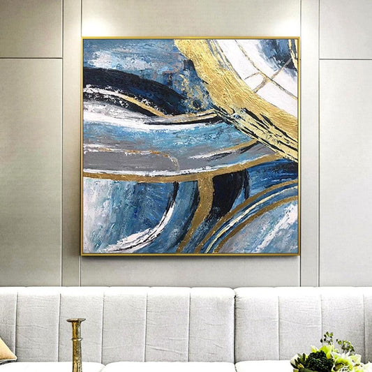 Handmade Abstract Art | Modern Oil Painting for Living Room Decoration | Artwork Decorative Mural - Smart Shoppers Deal