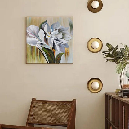 Flower Decorative Canvas Painting | Home Decor | 100% Hand Painted Oil Painting for living room - Smart Shoppers Deal