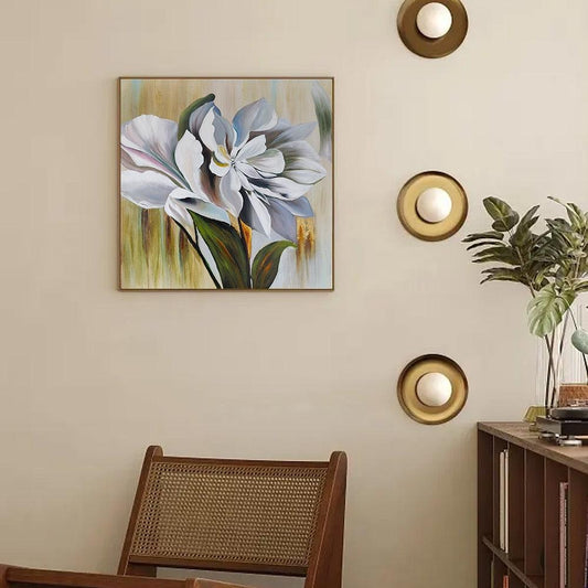 Flower Decorative Canvas Painting | Home Decor | 100% Hand Painted Oil Painting for living room - Smart Shoppers Deal