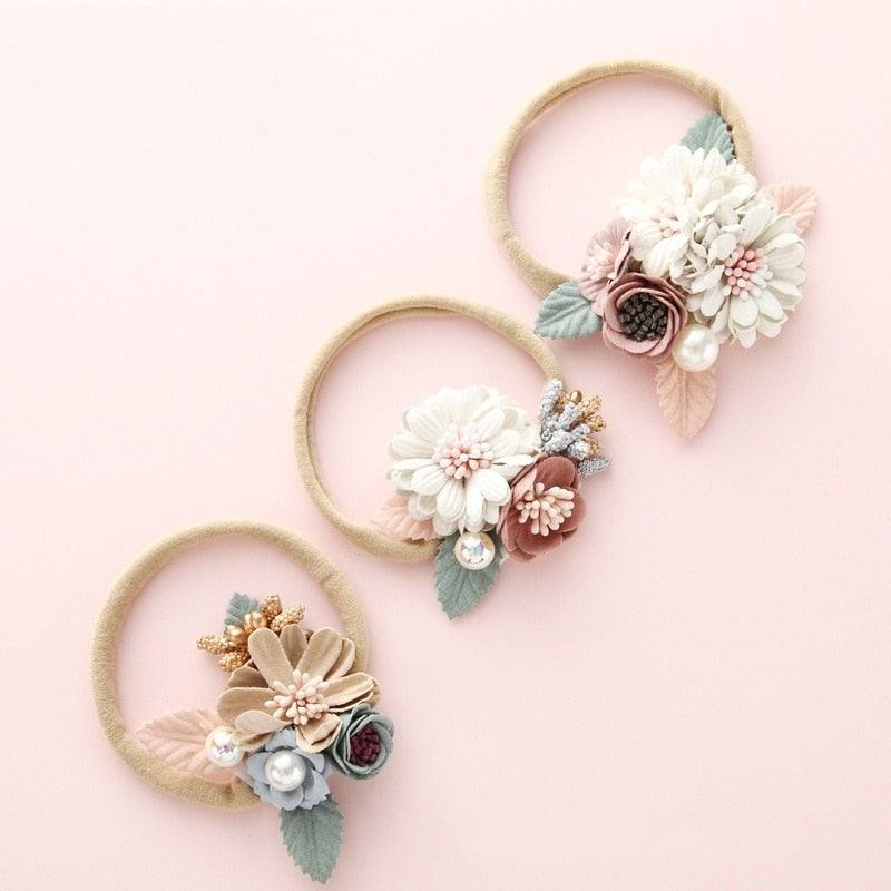 Newborn Baby Girl Princess Hairbands - Style Floral - Smart Shoppers Deal