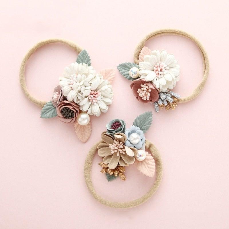 Newborn Baby Girl Princess Hairbands - Style Floral - Smart Shoppers Deal