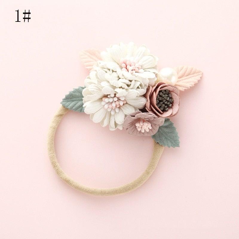 Newborn Baby Girl Princess Hairbands - Style Floral - Smart Shoppers Deal