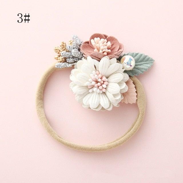 Newborn Baby Girl Princess Hairbands - Style Floral - Smart Shoppers Deal