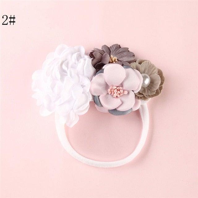 Newborn Baby Girl Princess Hairbands - Style Floral - Smart Shoppers Deal