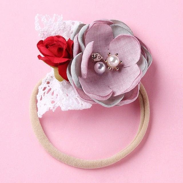 Newborn Baby Girl Princess Hairbands - Style Floral - Smart Shoppers Deal