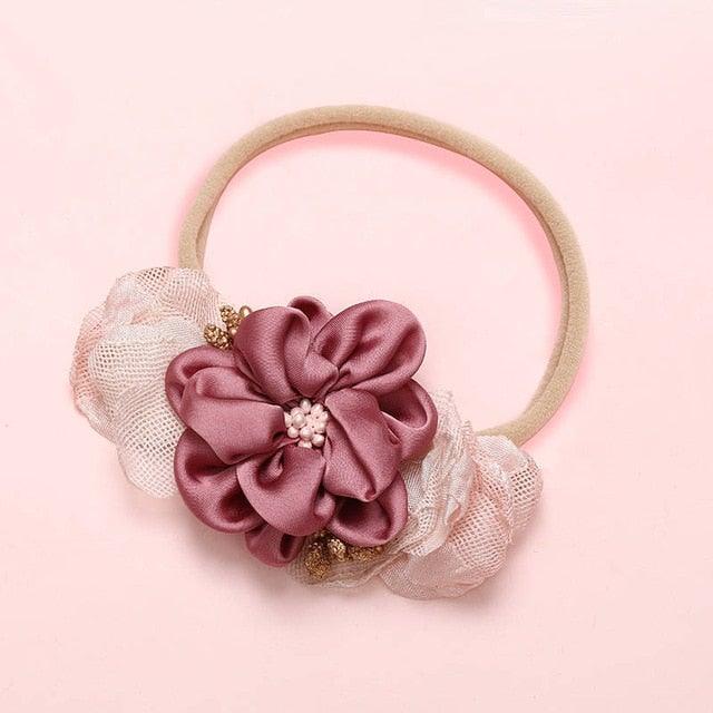 Newborn Baby Girl Princess Hairbands - Style Floral - Smart Shoppers Deal