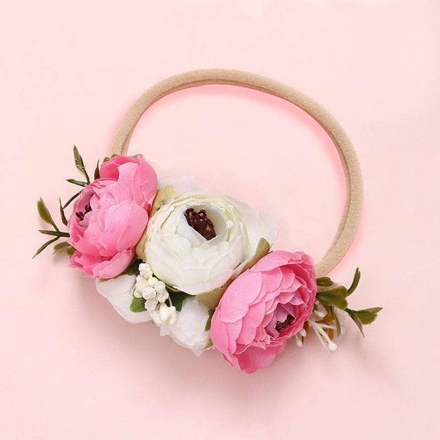 Newborn Baby Girl Princess Hairbands - Style Floral - Smart Shoppers Deal