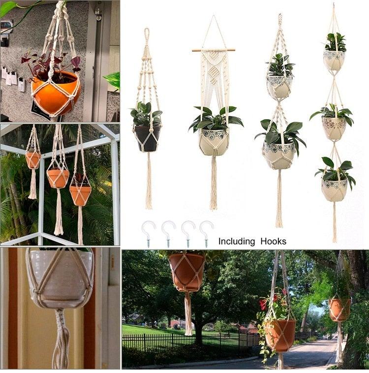 Handmade Plant and Flower Hanger - Eco Friendly Home Decor - Smart Shoppers Deal