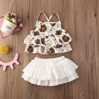 Little Leopard Cub - Infant and Toddler Baby girl cotton dress (3pc set) - Smart Shoppers Deal