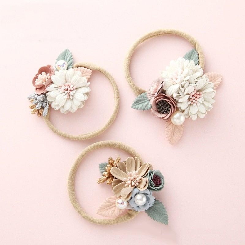 Newborn Baby Girl Princess Hairbands - Style Floral - Smart Shoppers Deal