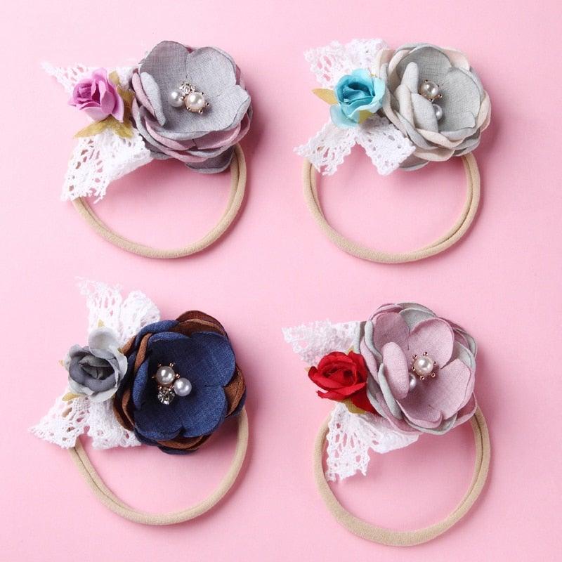 Newborn Baby Girl Princess Hairbands - Style Floral - Smart Shoppers Deal