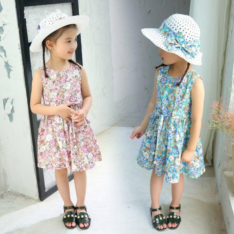 Baby Girl Dress & Hat Summer 2 piece set - Smart Shoppers Deal