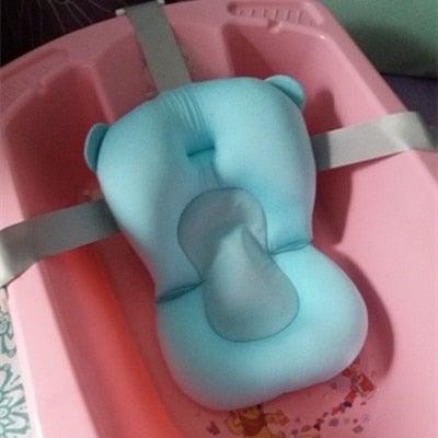 Non-Slip Bathtub Cushion Padded Seat with Safety Belts - Newborn Babies - Smart Shoppers Deal