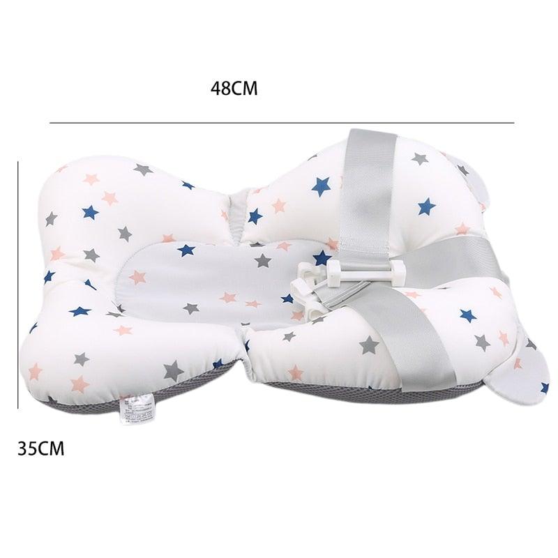 Non-Slip Bathtub Cushion Padded Seat with Safety Belts - Newborn Babies - Smart Shoppers Deal