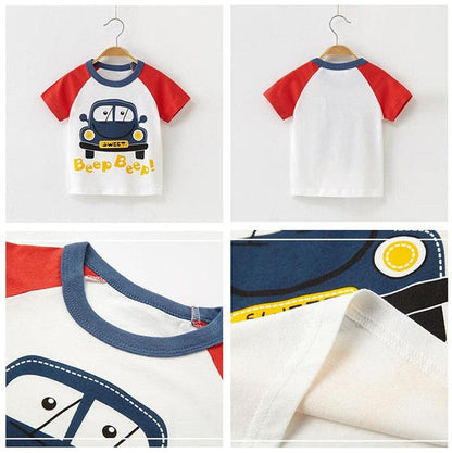 Pure Cotton Cartoon Designer T-shirts for Baby Boy | 2 to 8yrs Boy - Smart Shoppers Deal