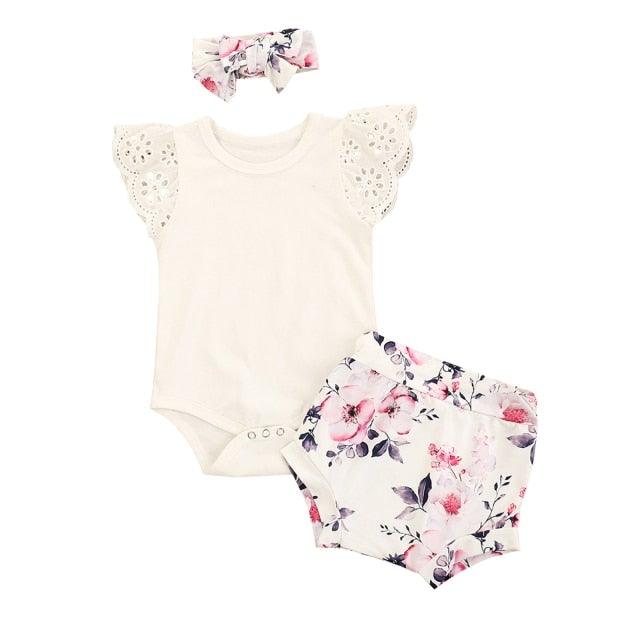 Little Floral Munchkin - Infant and Toddler Baby girl cotton dress set - Smart Shoppers Deal