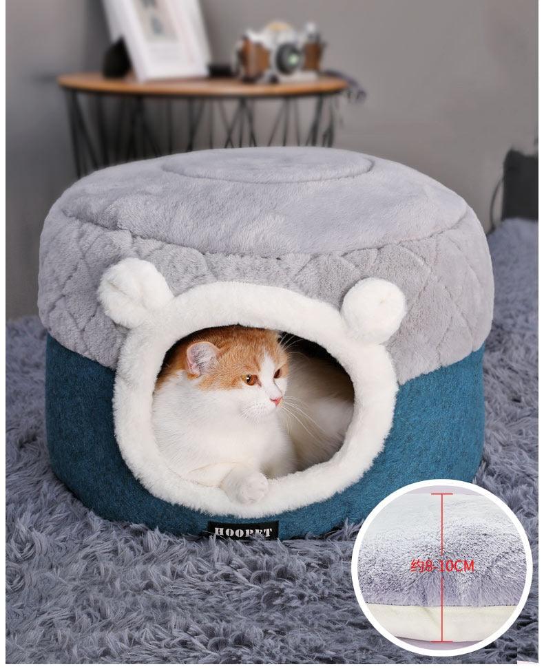 Soft Plush Pets Kennel Bed with Thick Blanket for Extra Comfort | Cat & Dog Bed | 100% Cotton - Smart Shoppers Deal