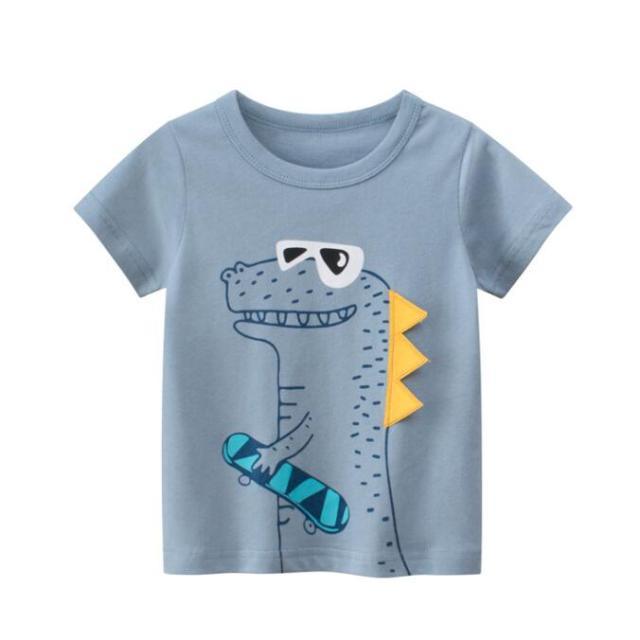 DINOSAUR and Cute Animal Cartoon Designer T-shirts for Baby Boy | Pure Cotton Summer Style - Smart Shoppers Deal