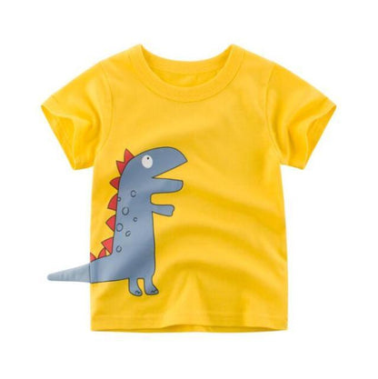 DINOSAUR and Cute Animal Cartoon Designer T-shirts for Baby Boy | Pure Cotton Summer Style - Smart Shoppers Deal