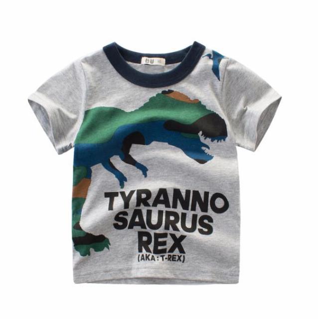 DINOSAUR and Cute Animal Cartoon Designer T-shirts for Baby Boy | Pure Cotton Summer Style - Smart Shoppers Deal