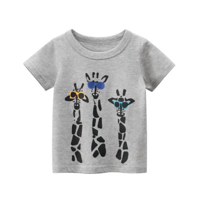 DINOSAUR and Cute Animal Cartoon Designer T-shirts for Baby Boy | Pure Cotton Summer Style - Smart Shoppers Deal