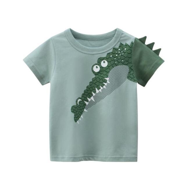 DINOSAUR and Cute Animal Cartoon Designer T-shirts for Baby Boy | Pure Cotton Summer Style - Smart Shoppers Deal