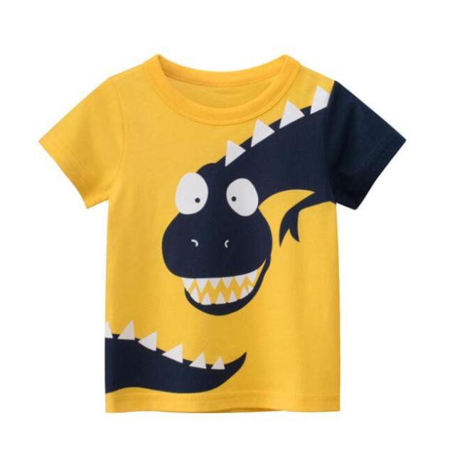 DINOSAUR and Cute Animal Cartoon Designer T-shirts for Baby Boy | Pure Cotton Summer Style - Smart Shoppers Deal