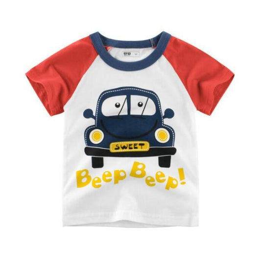 Pure Cotton Cartoon Designer T-shirts for Baby Boy | 2 to 8yrs Boy - Smart Shoppers Deal