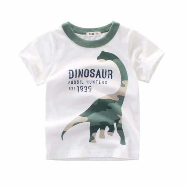 DINOSAUR and Cute Animal Cartoon Designer T-shirts for Baby Boy | Pure Cotton Summer Style - Smart Shoppers Deal