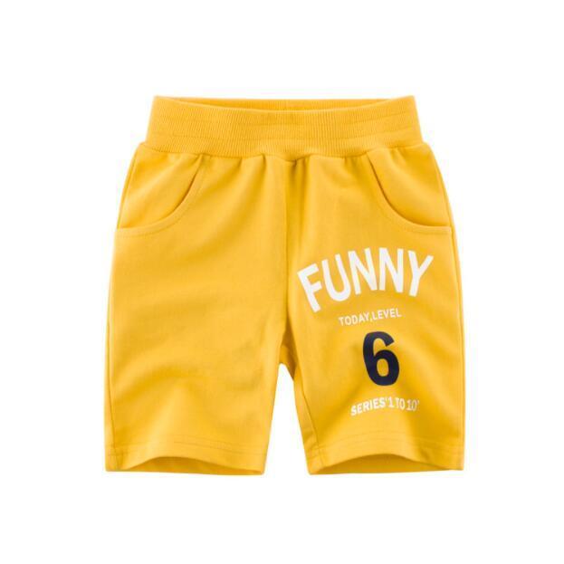 Calsunbaby Kids Toddler Baby Boys Shorts with Checkerboard Print, Elastic Waist Drawstring Casual Pocket Shorts Clothes Yellow 18-24 Months, Infant